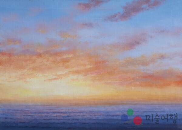 빛-바다 2023  65.1x90.9 cm  Acrylic  on Canvas.