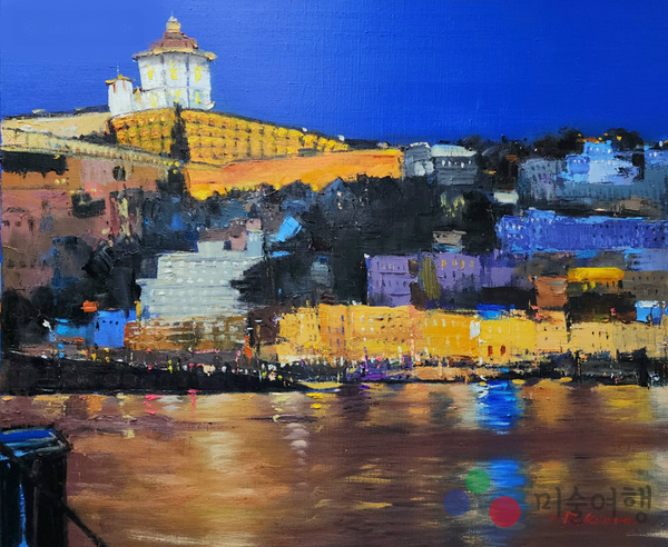  Tonight_포르투의 밤 72.7×60.6  Oil on canvas  2005 